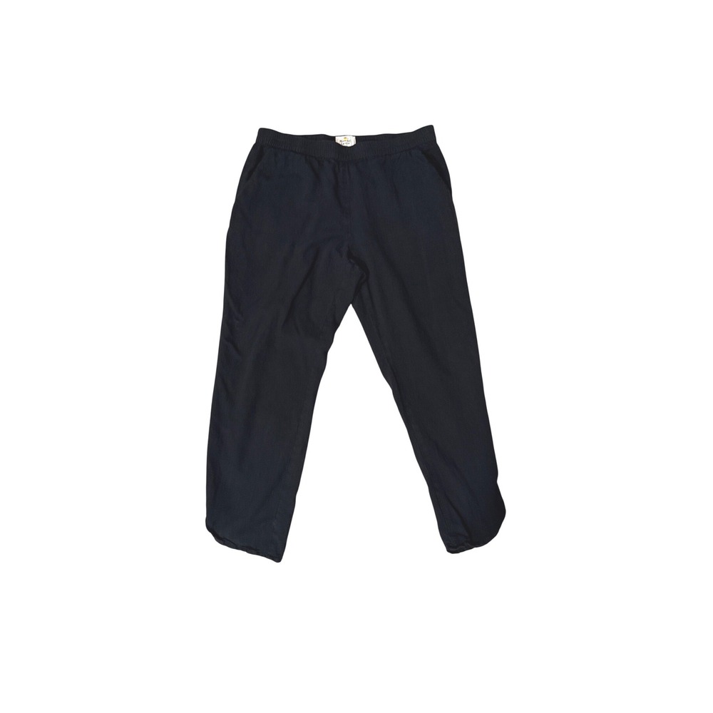 Marine Layer Allison Pant Womens Medium Black Tencel Lyocell Elastic Waist 16765